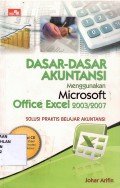 Dasar-Dasar Akuntansi Menggunakan Microsoft Office Excel