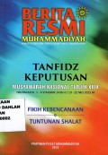 Berita Resmi Muhammadiyah : Tanfidz Keputusan Musyawarah Nasional Tarjih XXIX : Fikih Kebencanaan Tuntunan Shalat