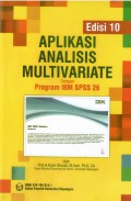 Aplikasi Analisis Multivariate dengan Program IBM Spss 26