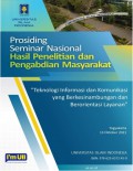 Prosiding Seminar Nasional Hasil Penelitian dan Pengabdian Masyarakat 